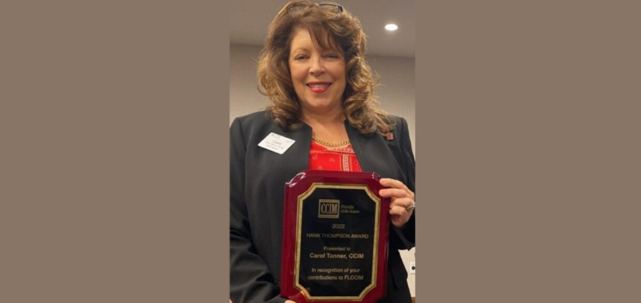 Carol Tanner Recognized By CCIM Industry Peers 900X425